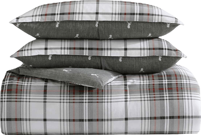 Alder Plaid 3-Pc. Comforter Set, King