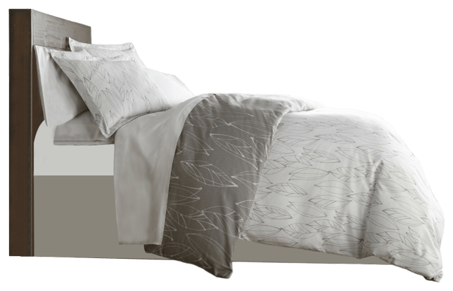 Modern Foliage Ultra Soft Duvet Cover and Sham Set, Twin