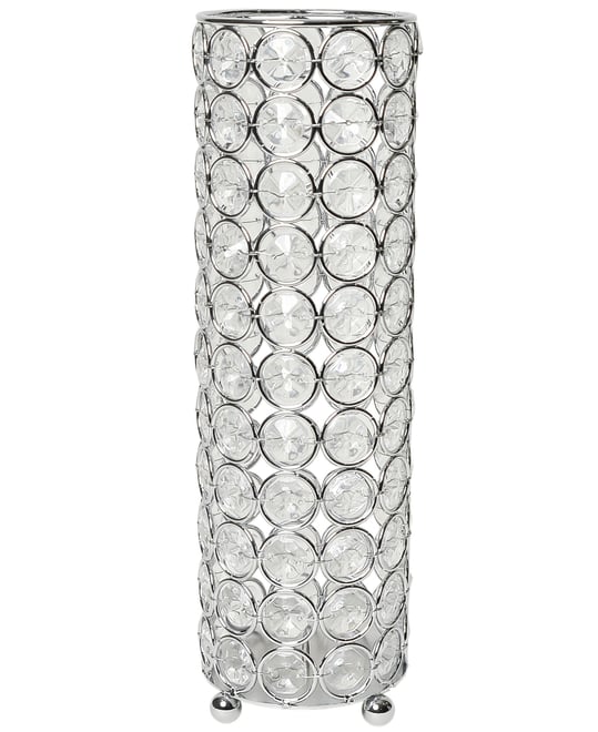 Elipse Crystal Decorative Flower Vase, Candle Holder, Wedding Centerpiece