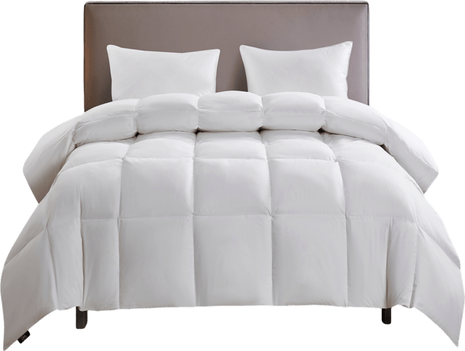 White Goose Feather & Down Fiber All Season Comforter, Full/Queen