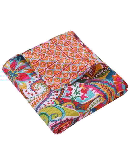 Rhapsody Paisley Reversible Quilted Throw, 50" x 60"