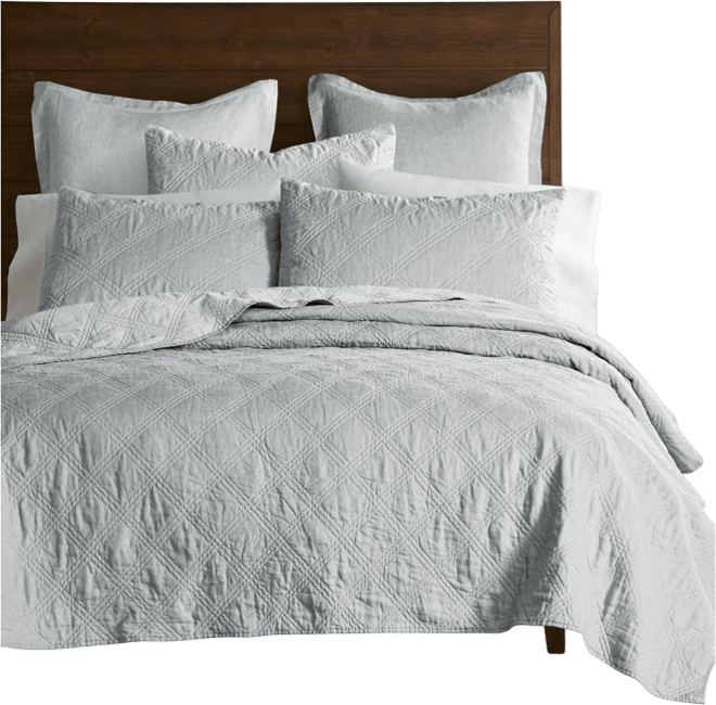Washed Linen Relaxed Textured Quilt, Twin