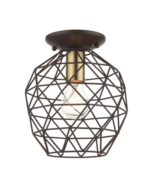 Geometric 1 Light Flush Mount