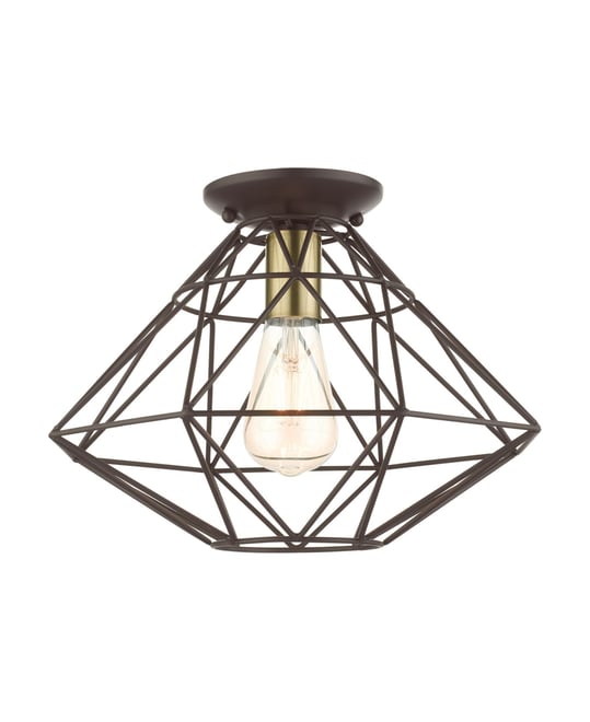 Geometric 1 Light Flush Mount