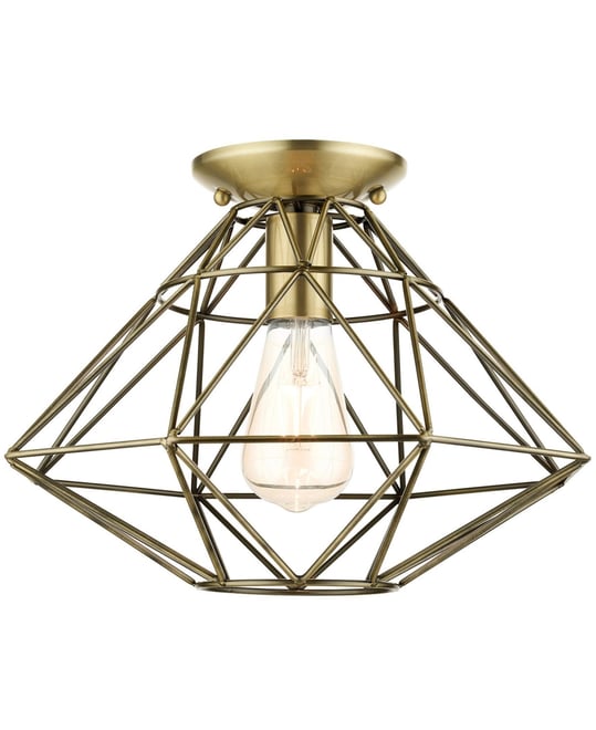 Geometric 1 Light Flush Mount