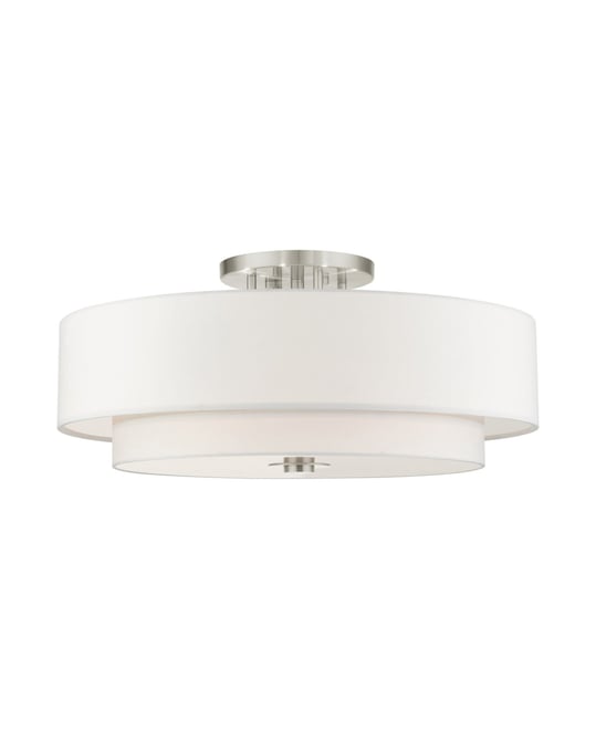 Meridian 6 Lights Semi Flush Mount