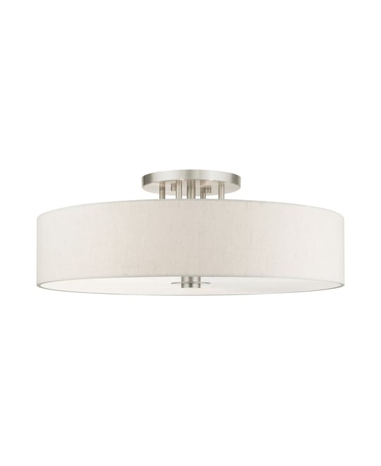 Meridian 6 Lights Semi Flush Mount