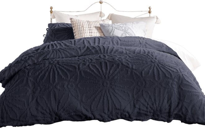 Chenille Medallion 3-Pc. Comforter Set, King