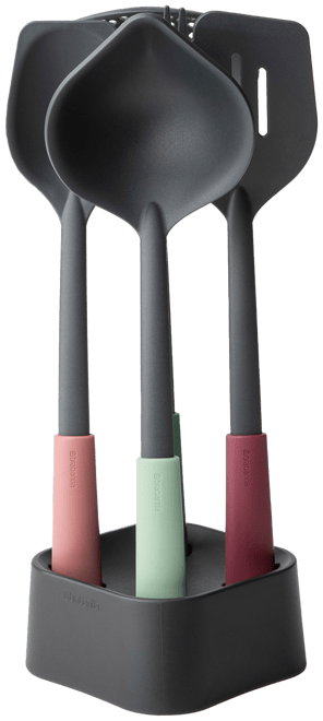 Kitchen Utensils 4-Pc. Set plus Stand