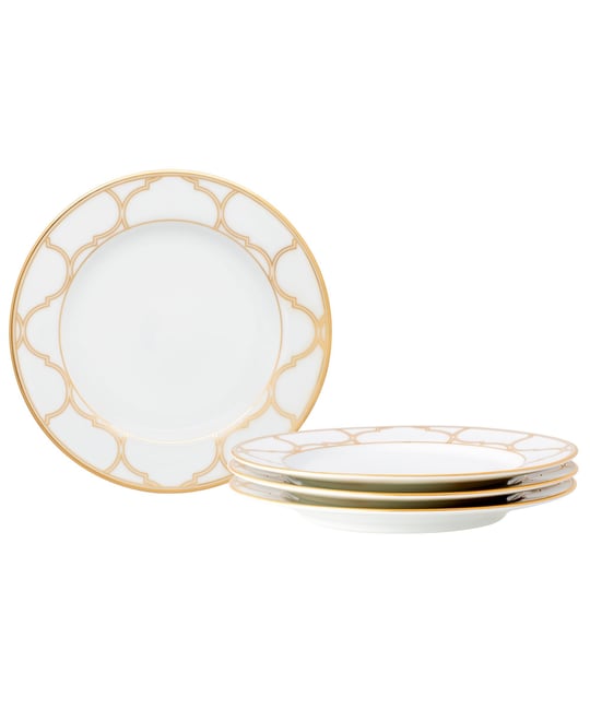 Eternal Palace Gold Set of 4 Bread Butter/Appetizer Plates, 6-1/2"