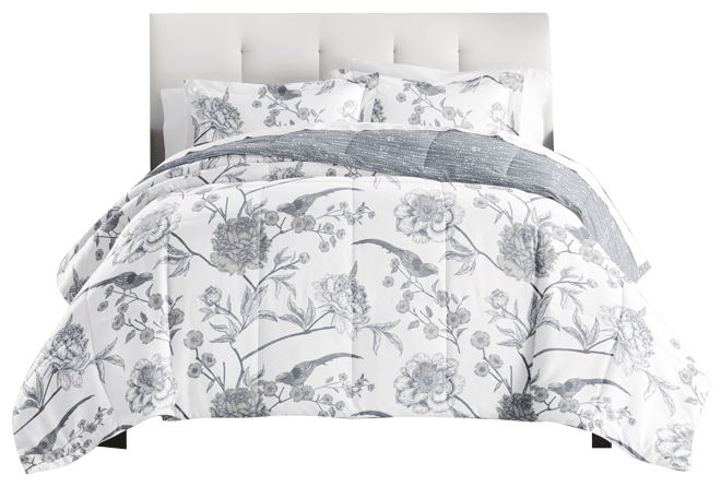 Molly Botanicals Reversible 3-Pc. Comforter Set, King/California King