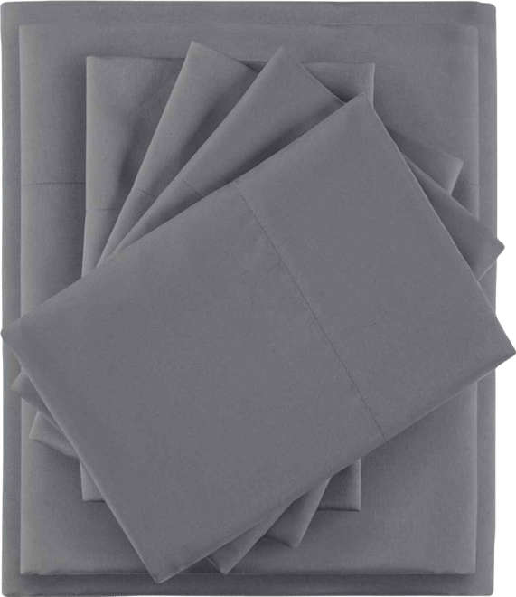 Side Storage Pockets Microfiber 6-Pc. Sheet Set, Queen