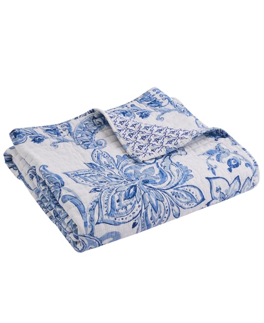 Bennett Reversible Paisley Quilted Throw, 50" x 60"