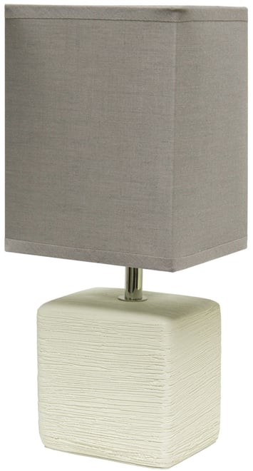 Petite Stone Table Lamp with Shade