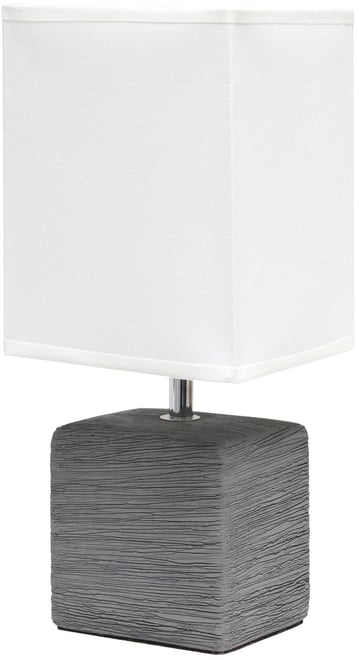 Petite Stone Table Lamp with Shade
