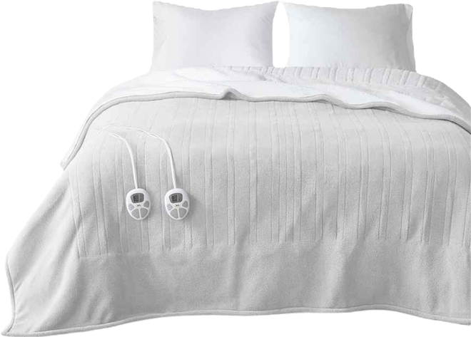 Electric Reversible Fleece to Sherpa Blanket, King