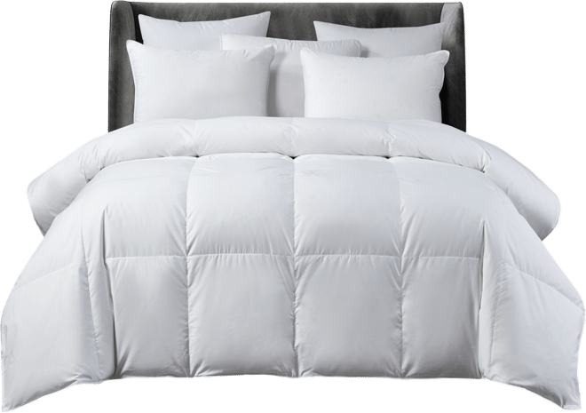 FreshLOFT White Down & Feather 300 Thread Count Sateen Comforter, King