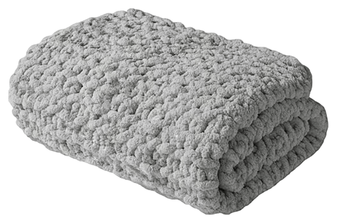 Chunky-Knit Chenille Throw, 50" x 60"