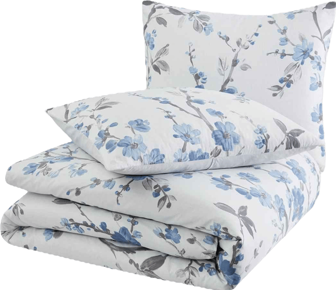 Kasumi Floral 3 Piece Comforter Set, King