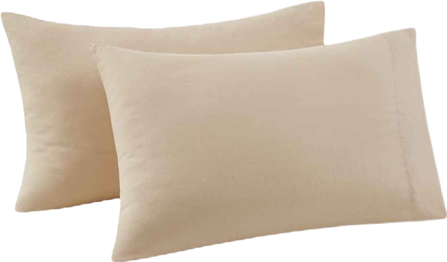 Cotton Linen Blend Pillowcase Pair, Standard