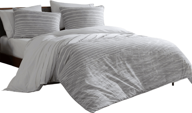 Closeout!  Abstract Stripe Comforter Set, King