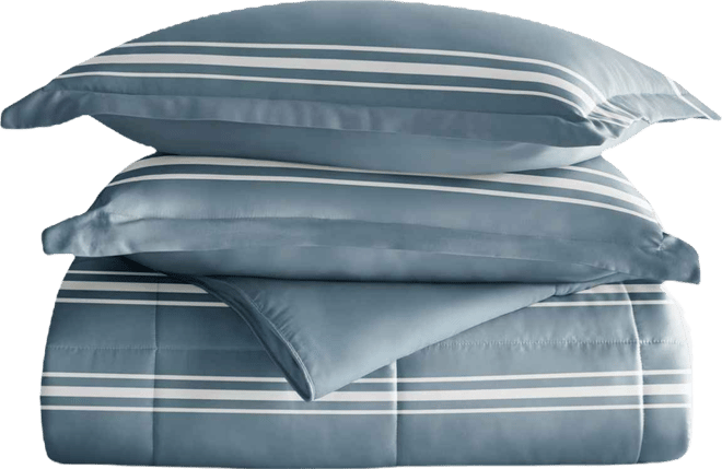 Ultra Soft Stripe Reversible 3- Pc. Comforter Set, King
