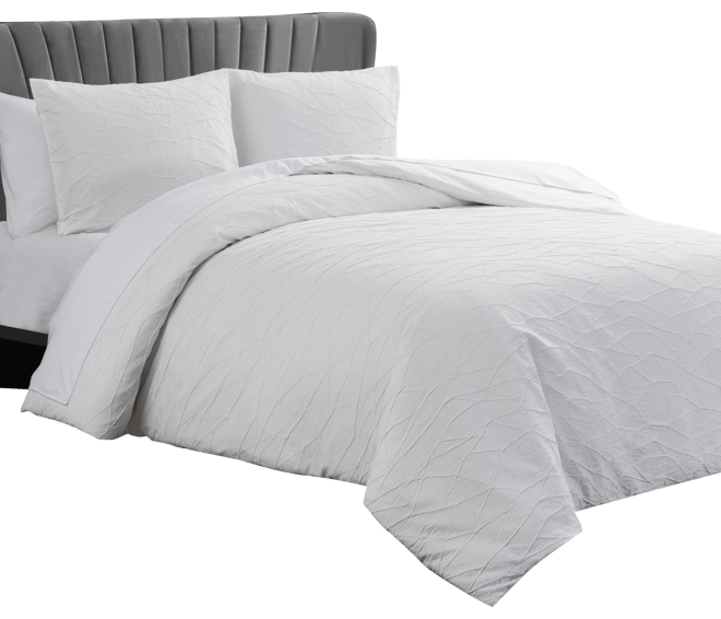 Abstract Crinkle 3-Pc. Comforter Set, Queen