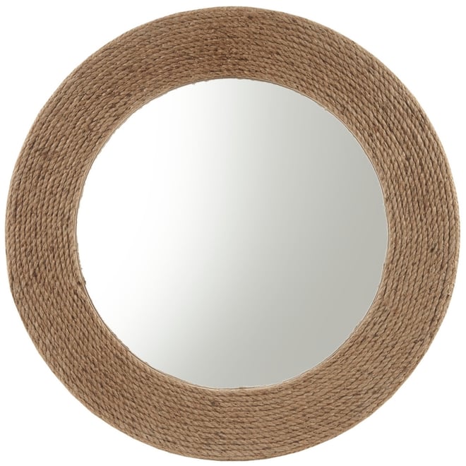 Cove Round Jute Mirror