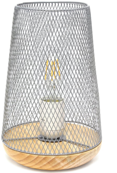 Wired Mesh Uplight Table Lamp