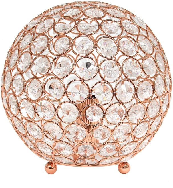 Elipse 8" Crystal Ball Sequin Table Lamp