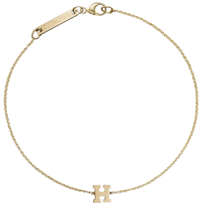 Zoe chicco deals initial bracelet