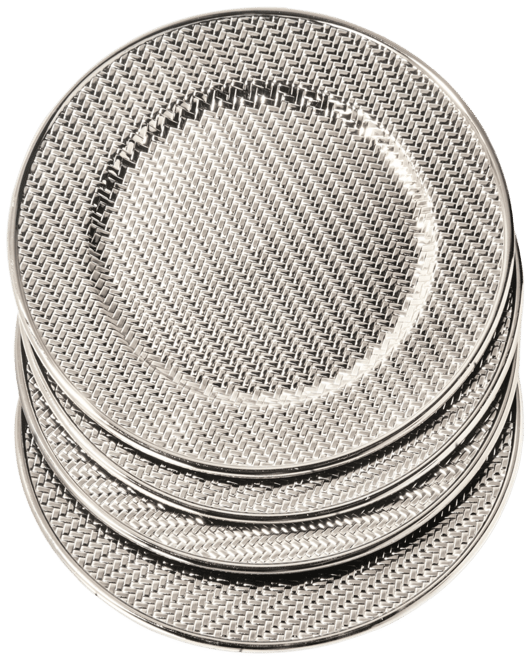 13" Aubrey Electroplated Charger Plates, Set of 4