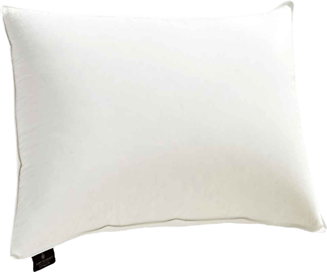 Premium White Down Medium/Firm Cotton Pillow, King