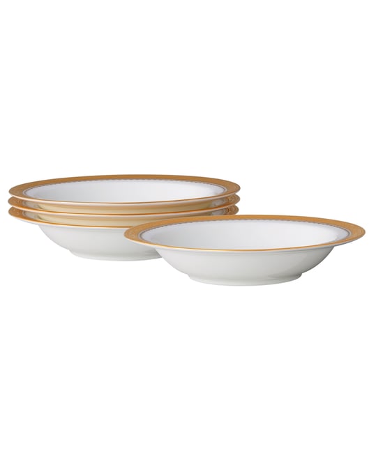 Odessa Gold Set of 4 Fruit Bowls, Service For 4