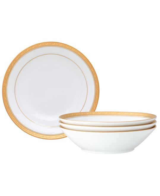 Crestwood Gold Set of 4 Soup Bowls, Service For 4