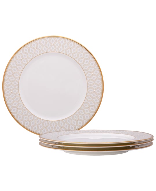 Noble Pearl Set Of 4 Dinner Plates, 11"