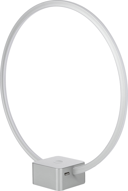 Circle 15" Dimmable Modern Led Desk Lamp with Usb Port
