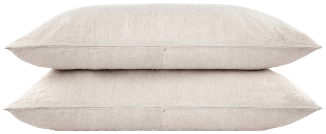 100% French Linen Pillowcase Set