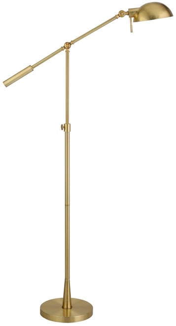 Dexter Height Adjustable and Tilting Floor Lamp with Metal Shade