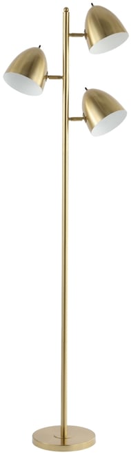 Billy 66.5" 3-Light Modern Contemporary Iron Led Floor Lamp