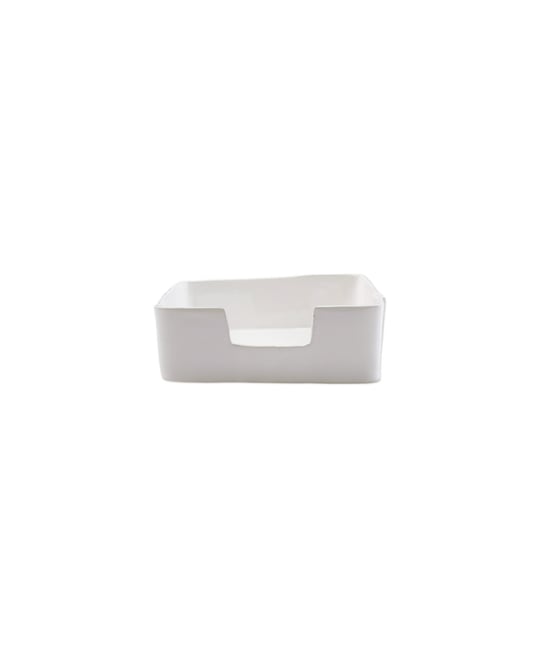 Melamine Lastra White Dinner Napkin Holder