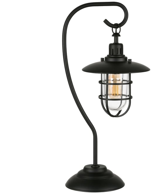 Bay 22" Glass and Metal Shade Tall Nautical Table Lamp