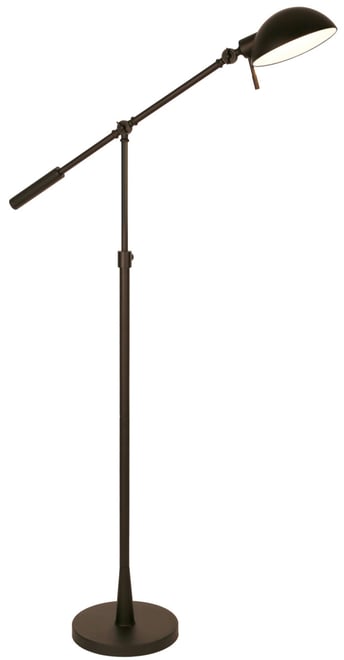 Dexter 61" Metal Shade Height Adjustable and Tilting Floor Lamp