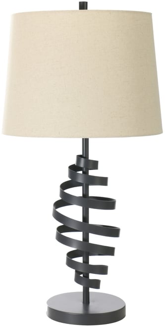 27.75" Metal Table Lamp with Designer Shade
