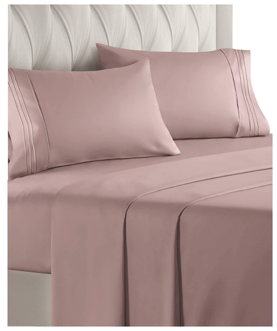 4 Piece Deep Pocket Microfiber (Muted, Vibrant, Heathered) Sheet Set