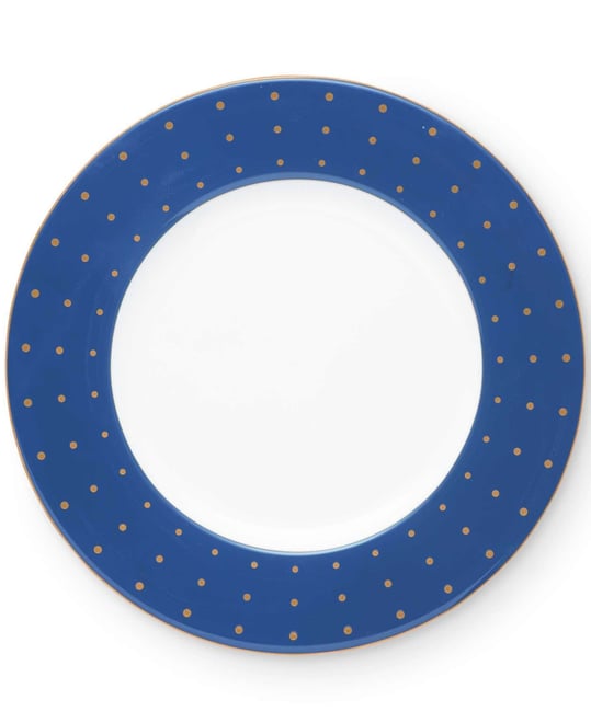 Library Lane Navy 9" Accent Plate