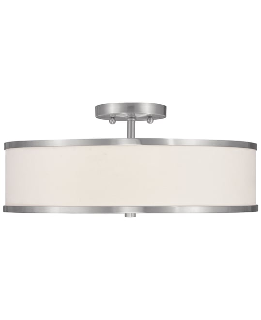 Park Ridge Brushed Nickel 3-Light Ceiling Mount