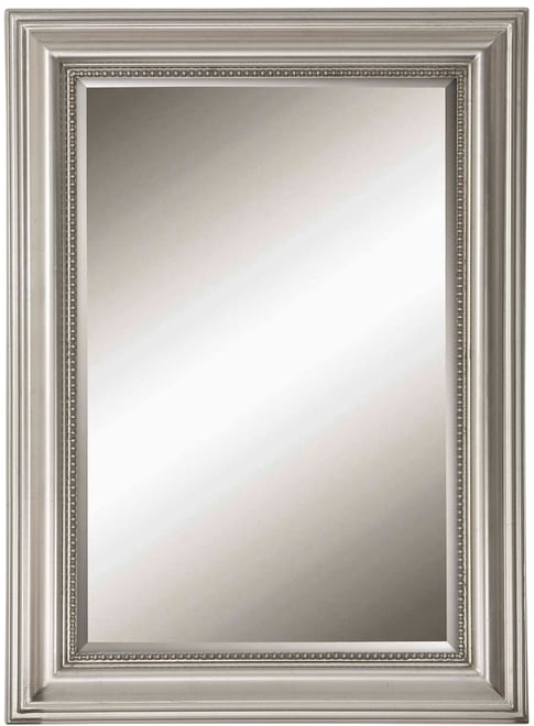 Stuart Silver Beaded Mirror