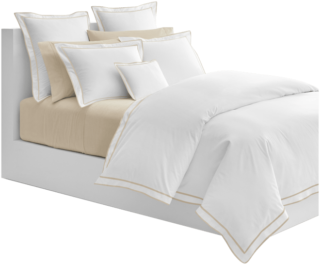 Spencer Sateen Border Duvet Cover, Full/Queen