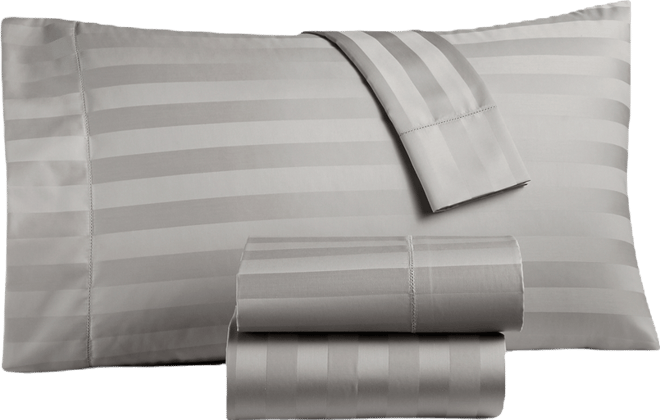 1.5" Stripe 550 Thread Count 100% Cotton Pillowcase Pair, Standard, Exclusively at Macy's